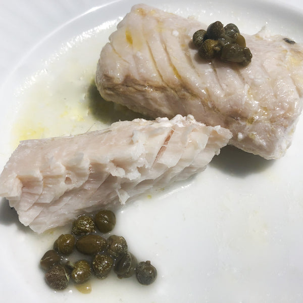 receta merluza fresca al horno con salsa limon alcaparras